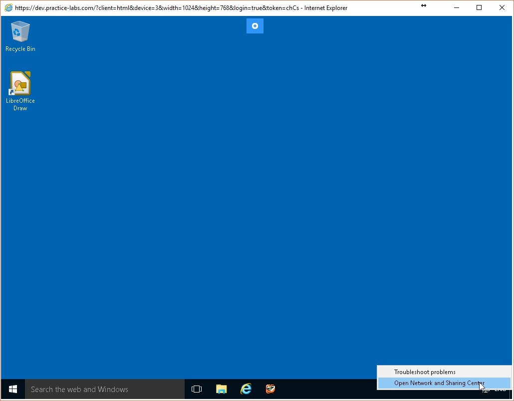 Figure 1.11 Screenshot of the PLABWIN10 desktop